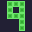 nontris logo. A green 9 is made out of tetris-style blocks